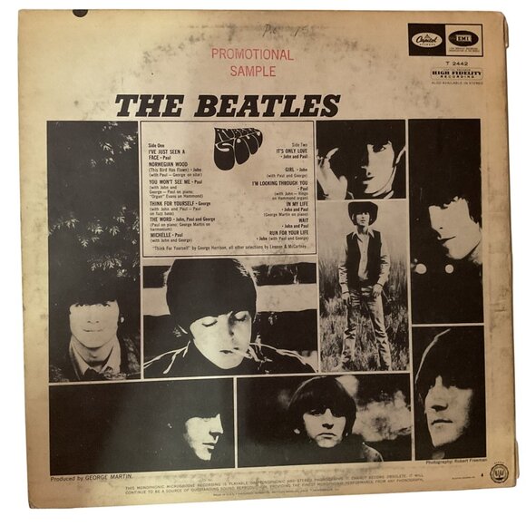 The Beatles "Rubber Soul" 12" Vinyl LP Record - Capitol Promotional Sample 1964 - Picture 2 of 9